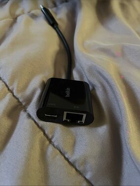 belkin Black USB-C to Ethernet Adapter